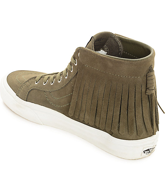 vans sk8 hi ivy green