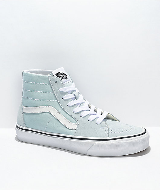 Vans Sk8-Hi Light Blue & White Skate Shoes