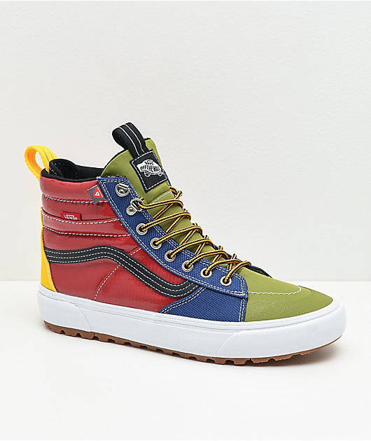 multicolor vans shoes