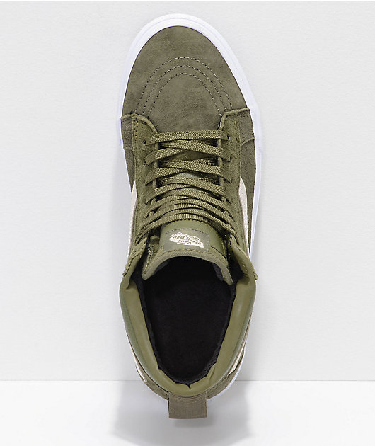 vans bota verde militar