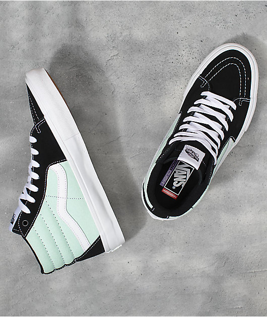 Mint grey vans best sale