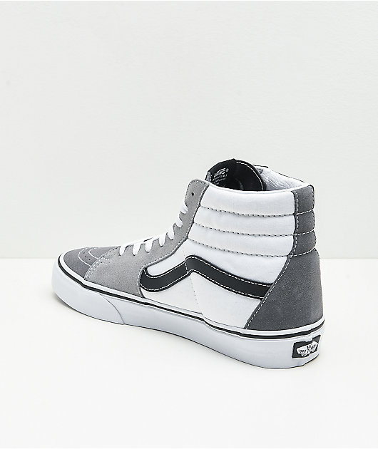 Vans Sk8-Hi Mix & Match Black, White & Grey Skate Shoes