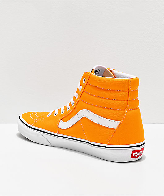Vans Sk8-Hi Neon Blaze zapatos de skate en naranja y blanco