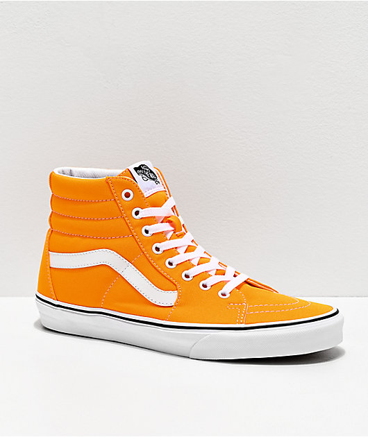 Vans Sk8-Hi Neon Blaze zapatos de skate en naranja y blanco
