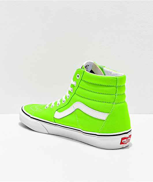 Vans Sk8-Hi Neon Gecko Green & Skate Shoes Zumiez