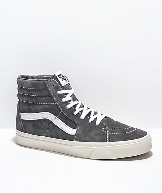 gray high top vans