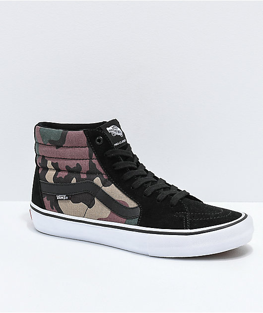 camo vans shoes high top