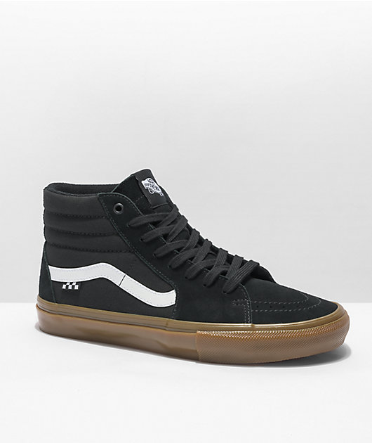 provide trembling repent Vans Sk8-Hi Pro Black & Gum Skate Shoes