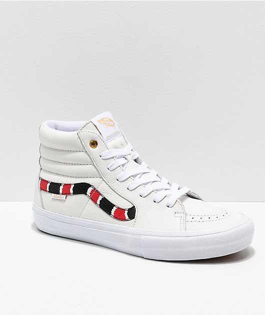 Vans Sk8-Hi Coral Snake zapatos de skate de blanco