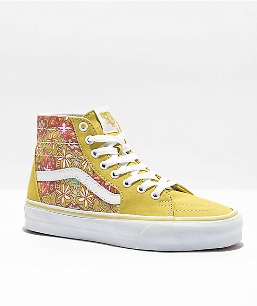 Mustard color high top vans hotsell