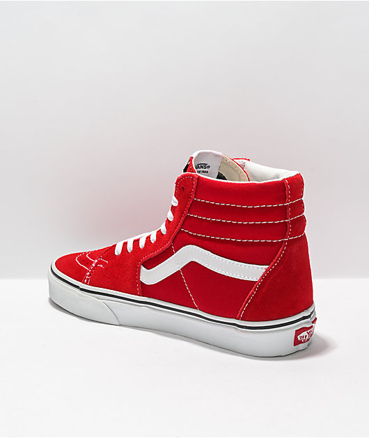 knoflook kasteel schijf Vans Sk8-Hi Racing Red & White Skate Shoes