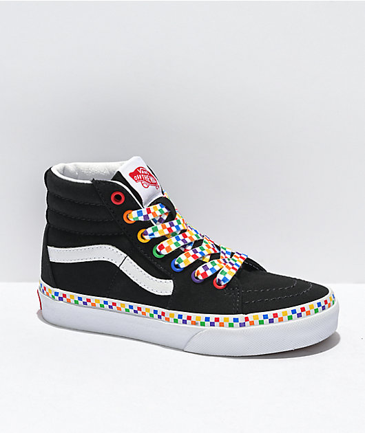 sk8 hi vans rainbow