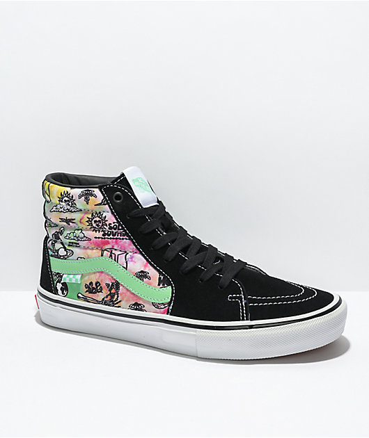 Vans Sk8 Hi nShoes Shroom DoomnTie Dye Skeletons Shoes Size store 4