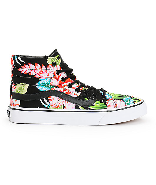Vans Sk8-Hi Slim Hawaiian Floral Shoes 