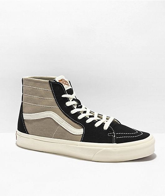 Vans Sk8-Hi Theory Tapered Sneakers in Black and Beige-Multi