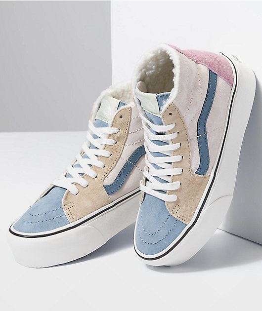 Blue vans or pink best sale