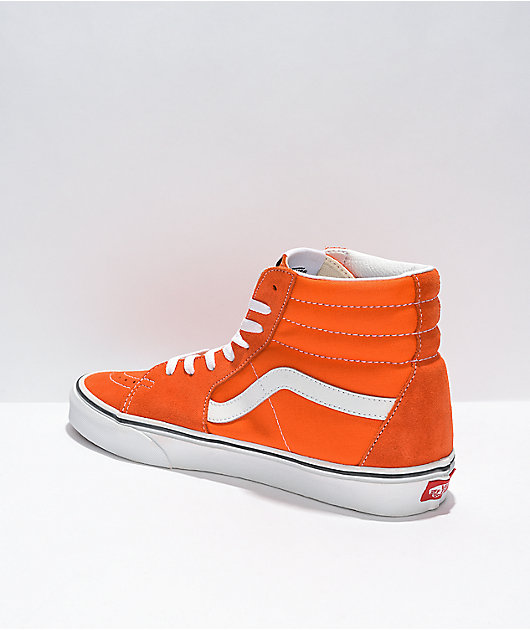 Vans Sk8-Hi Tiger Orange & White Skate Shoes
