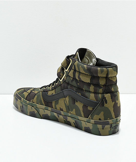 Vans Sk8-Hi Tumble V zapatos de skate de camuflaje verde