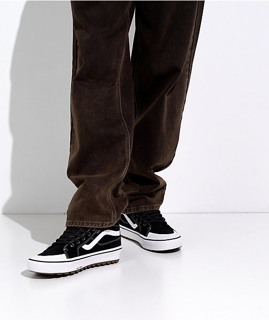 Vans Sk8 Hi Waterproof MTE Black & White Shoes video