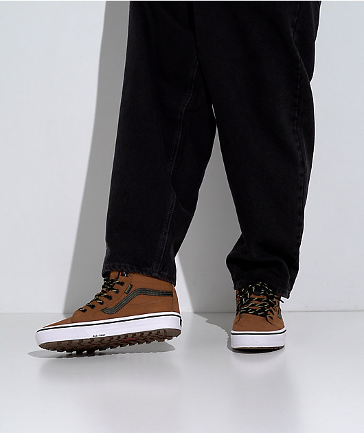 Vans Sk8 Hi Waterproof MTE Glazed Ginger & Black Shoes video