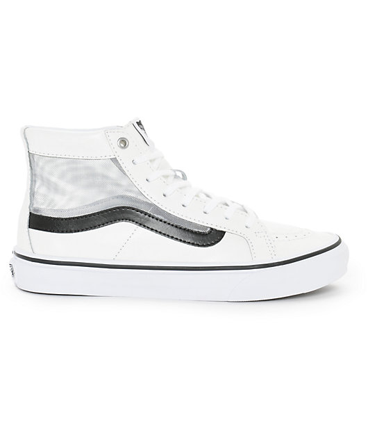 vans blancos altos
