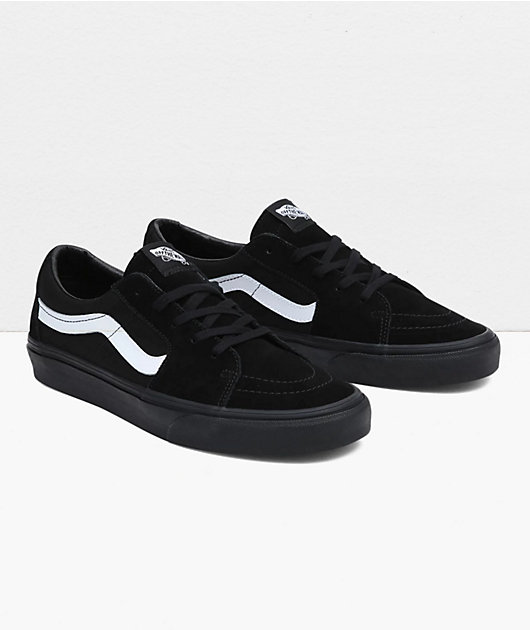 Vans Sk8-Low Black & White Skate Shoes