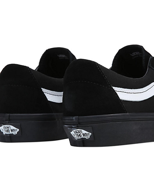 Vans Sk8-Low Black & White Skate Shoes | Zumiez
