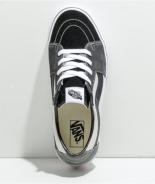 Vans Sk8-Low Drizzle Black, Grey, u0026 True White Skate Shoes | Zumiez