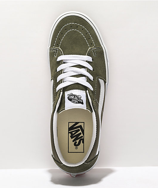 Vans Sk8-Low Grape Leaf & White Skate Shoes