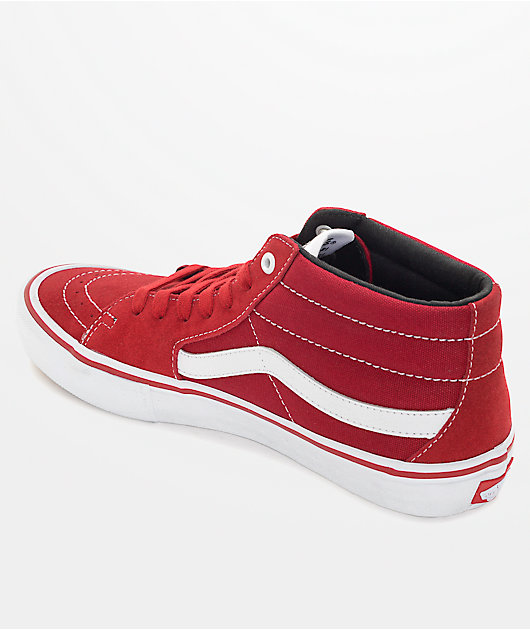 Vans Sk8-Mid Scarlet & Skate Shoes |