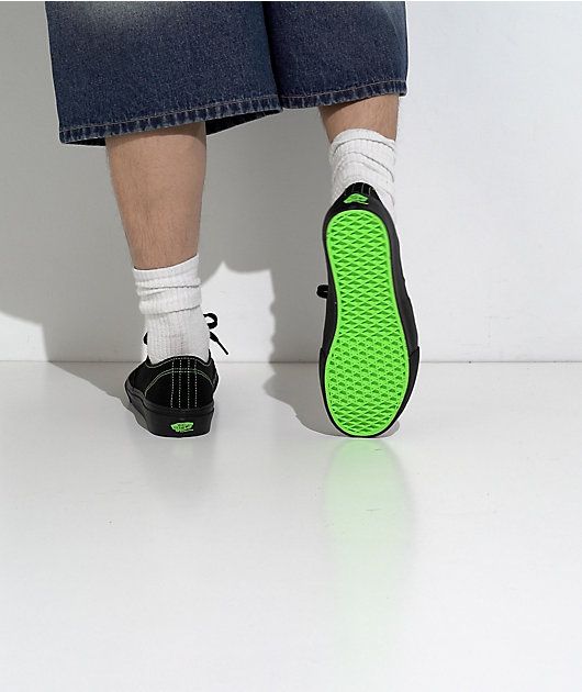 Vans Skate Authentic Black & Green Skate Shoes video