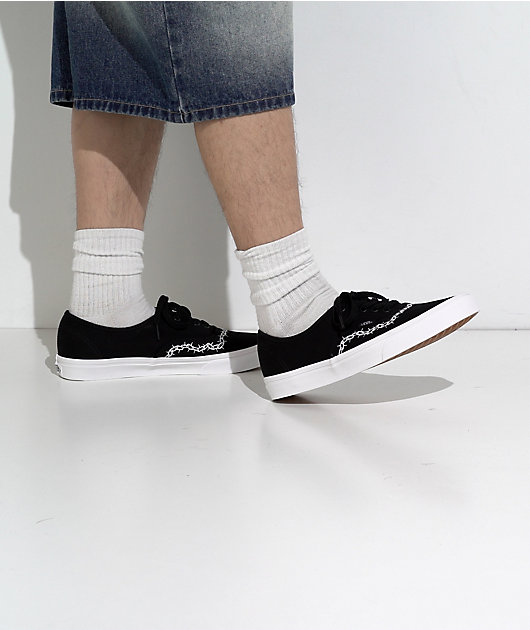 Vans Skate Authentic Chain Black Skate Shoes video