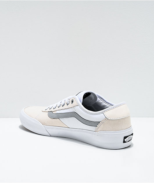 Vans Skate Chima Reflective Grey & White Skate Shoes