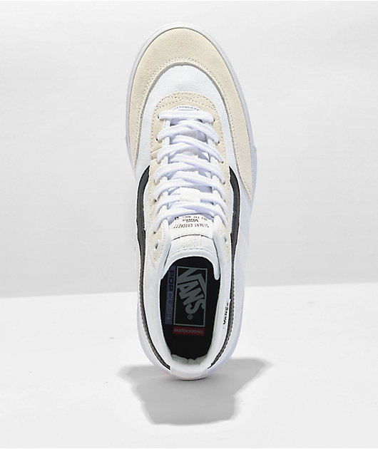 Vans Skate Crocket High White, Black Skate Shoes