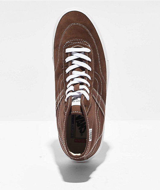 【Vans】★スニーカー★ Skate Crockett High Decon Shoe Vans Skate Crockett High Decon Brown & White Skate Shoes
