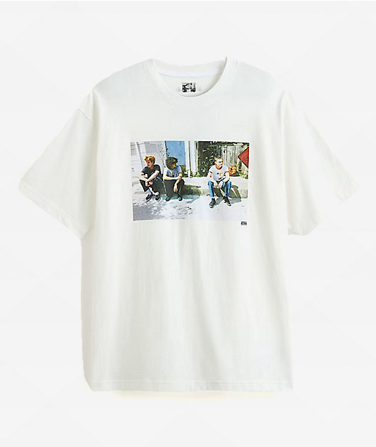 Vans Skate Curb Atiba White T-Shirt | Zumiez