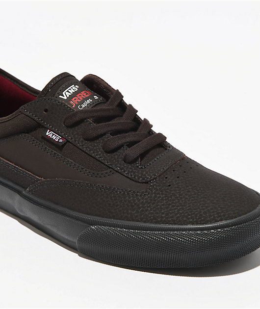 Vans Skate Curren Caples Dark Brown Skate Shoes