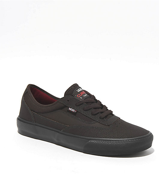 国内配送 VANS SKATE CURREN CAPLES DARK BROWN Vans Skate Curren Caples Dark Brown Skate Shoes | Zumiez