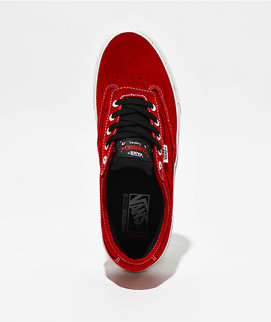 Vans Skate Curren Caples Red & White Skate Shoes