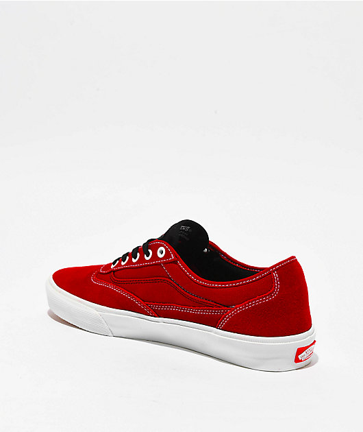 Vans Skate Curren Caples Red & White Skate Shoes