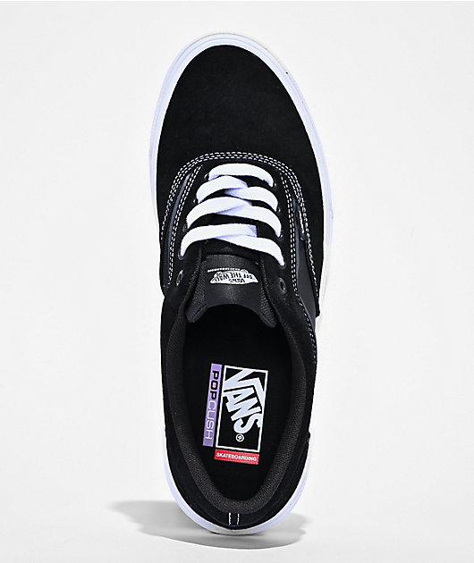 SSZ × VANS DOUBLE POCKET ERA BLACK/WHITE Vans Skate Era Wafflecup Black & White Shoes | Zumiez