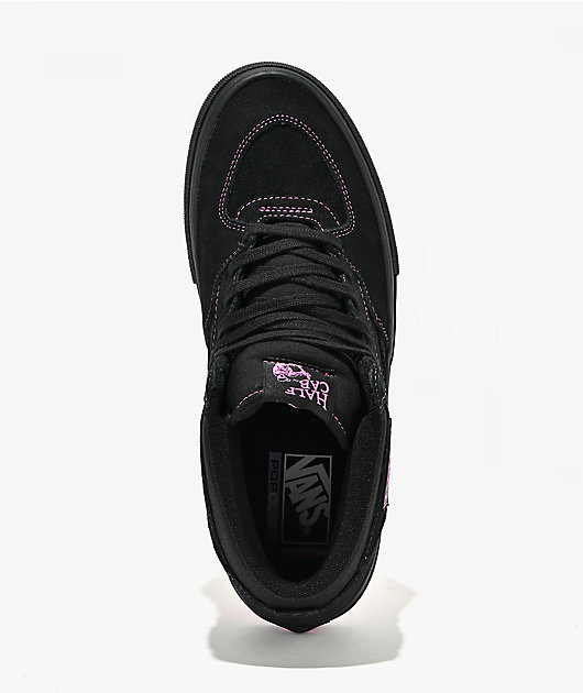 Vans Skate Half Cab Black & Magenta Skate Shoes