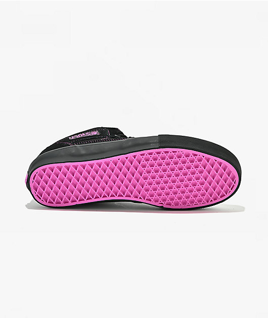 Vans Skate Half Cab Black & Magenta Skate Shoes