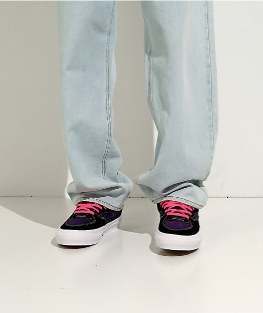 Vans Skate Half Cab Black & Purple Skate Shoes