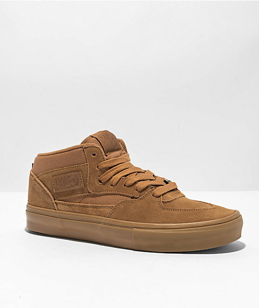 Vans Skate Half Cab Brown & Gum Skate Shoes | Zumiez