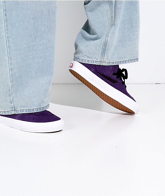 Vans Skate Half Cab Croc Grape Purple Skate Shoes
