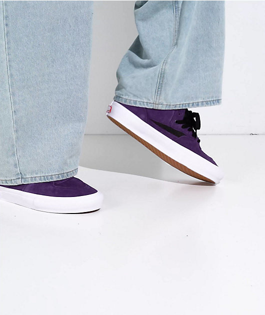 Vans Skate Half Cab Croc Grape Purple Skate Shoes | Zumiez