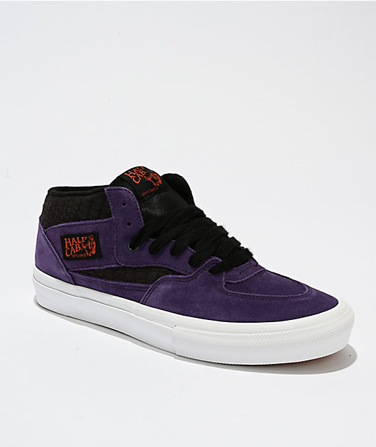 Vans Skate Half Cab Croc Grape Purple Skate Shoes | Zumiez