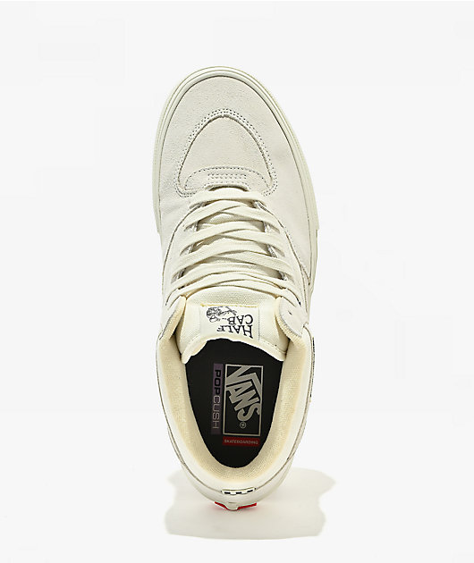 Vans Skate Half Cab Marshmallow White Skate Shoes