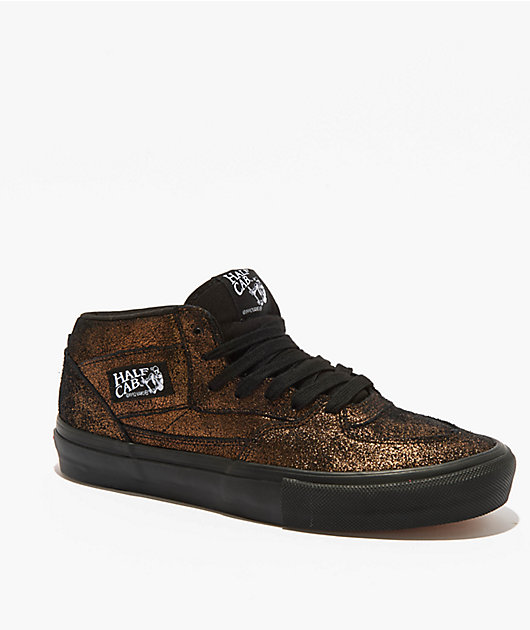 Vans Skate Half Cab Metallic Bronze Skate Shoes | Zumiez
